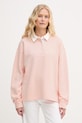 Gant hanorac pentru femei, din bumbac roz 4201436