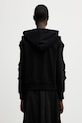 Ρούχα Undercover HOODIE μπλούζα με κουκούλα γυναικεία βαμβακερή UP1F1810 μαύρο