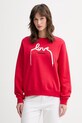 Converse bluza damska z bawełną x CHUCKS IN LOVE czerwony CVW6H130