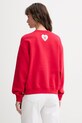 Odzież Converse bluza damska z bawełną x CHUCKS IN LOVE CVW6H130 czerwony