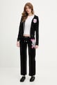 Juicy Couture bluza rozpinana damska REPUBLIC ROBYN JCNAS126465 czarny SS26