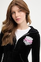 Juicy Couture bluza rozpinana damska REPUBLIC ROBYN czarny JCNAS126465