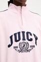 Juicy Couture μπλούζα γυναικεία με βαμβάκι CREST TRACK TOP JCSAS126401 ροζ