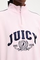 Juicy Couture μπλούζα γυναικεία με βαμβάκι CREST TRACK TOP JCSAS126401 ροζ