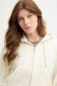 Juicy Couture μπλούζα με κουκούλα γυναικεία βελούρ ICCLE HOODIE μπεζ JCWAS126304