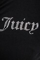 Juicy Couture bluza rozpinana damska z bawełny OOLA HOODIE JCWAS126306 czarny