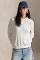 Polo Ralph Lauren pulover ženski bombažen bela 211A12736