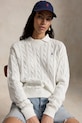 Polo Ralph Lauren pulover ženski bombažen 211A12736 bela