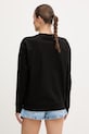 Odzież Hurley bluza damska bawełniana CREW PERSEPHONE CREEK WFTEU00025 czarny