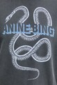 Anine Bing Harvey bluza oversize bawełniana damska szary A.08.12060