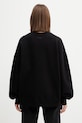 Odzież Anine Bing Miles bluza oversize bawełniana damska A.08.10074 czarny