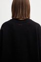 Anine Bing Miles bluza oversize bawełniana damska A.08.10074 czarny