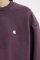 Carhartt WIP W' Casey Sweatshirt bluza bawełniana damska fioletowy I032643.3MVXX