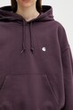 Carhartt WIP W' Hooded Casey Sweatshirt bluza bawełniana damska fioletowy I032644.3MVXX