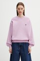Carhartt WIP W' Nelson Sweatshirt bluza bawełniana damska fioletowy I029537.3IBGD