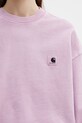 Carhartt WIP W' Nelson Sweatshirt bluza bawełniana damska fioletowy I029537.3IBGD