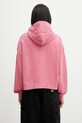 Odzież Carhartt WIP W' Hooded Benton Sweat bluza z kapturem bawełniana damska I034512.3IJGD różowy