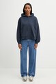 Carhartt WIP W' Hooded Benton Sweat bluza z kapturem damska bawełniana I034512.3IWGD granatowy