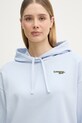 Lacoste bluza z kapturem damska z bawełną niebieski SF7607