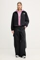 The North Face bluza z kapturem damska z bawełną Drew Peak Light NF0A8C1DMOJ1 fioletowy SS26