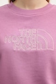 The North Face bluza damska z bawełną Drew Peak Light NF0A8C1EMOJ1 fioletowy