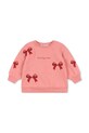 Konges Sløjd bluza dziecięca LOU BOW SWEAT SHIRT OCS pozostałe różowy KS104343.PreSpring