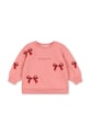 Konges Sløjd bluza dziecięca LOU BOW SWEAT SHIRT OCS pozostałe różowy KS104343.PreSpring