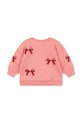 Konges Sløjd bluza dziecięca LOU BOW SWEAT SHIRT OCS KS104343.PreSpring różowy SS26