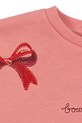 Dziewczynka Konges Sløjd bluza dziecięca LOU BOW SWEAT SHIRT OCS KS104343.PreSpring różowy