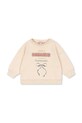 Konges Sløjd bluza bawełniana dziecięca LOUPY LOU SWEAT SHIRT OCS KS104350.G.PreSpring beżowy SS26