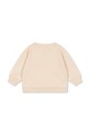 Dziewczynka Konges Sløjd bluza bawełniana dziecięca LOUPY LOU SWEAT SHIRT OCS KS104350.G.PreSpring beżowy