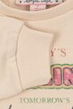 Konges Sløjd bluza bawełniana dziecięca LOUPY LOU SWEAT SHIRT OCS KS104350.G.PreSpring beżowy