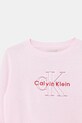Dziewczynka Calvin Klein Jeans bluza bawełniana dziecięca IG0IG03075.128.176.PPY2 różowy