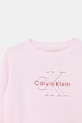 Dziewczynka Calvin Klein Jeans bluza bawełniana dziecięca IG0IG03075.128.176.PPY2 różowy