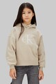 Calvin Klein Jeans bluza bawełniana dziecięca nadruk szary IG0IG03068.128.176.PPY2
