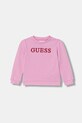 Guess bluza dziecięca aplikacja różowy K6RQ00.KAD74.PPY2