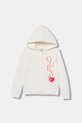Guess bluza bawełniana dziecięca nadruk beżowy K6RQ01.KA6R4.PPY2
