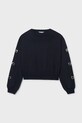 Mayoral bluza dziecięca z elastanem czarny 6401.8C.Junior.PPY2