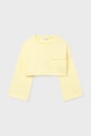 Mayoral bluza dziecięca 6402.8E.Junior.PPY2 żółty SS26