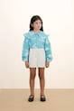 Tinycottons felpa in cotone bambino/a BIG SWANS SWEATSHIRT senza blu SS26.128
