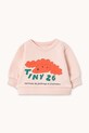 Tinycottons bluza bawełniana niemowlęca RED DOG BABY SWEATSHIRT nadruk różowy SS26.151