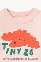 Dziewczynka Tinycottons bluza bawełniana niemowlęca RED DOG BABY SWEATSHIRT SS26.151 różowy