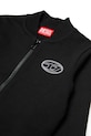 Dziewczynka Diesel bluza dziecięca z bawełną SKIPPY SWEAT-SHIRT J02620.0GEAD czarny