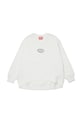 Diesel bluza dziecięca z bawełną SKIPRYS SWEAT-SHIRT z elastanem biały J02621.0GEAD