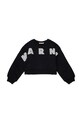 Marni bluza bawełniana dziecięca MS220F SWEAT-SHIRT nadruk czarny M01193.M00V0