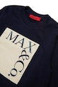 Dziewczynka MAX&Co. bluza bawełniana dziecięca MAXS3F SWEAT-SHIRT MX0037.MX056 granatowy