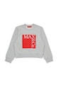 MAX&Co. bluza bawełniana dziecięca MAXS3F SWEAT-SHIRT nadruk szary MX0037.MX01H
