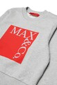 Dievča Detská bavlnená mikina MAX&Co. MAXS3F SWEAT-SHIRT MX0037.MX01H sivá