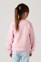 Levi's bluza dziecięca MEET AND GREET CREW 3EP542 różowy