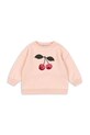 Konges Sløjd bluza dwustronna bawełniana LOU TERRY SWEAT SHIRT OCS wzorzyste różowy KS104947.PPY2